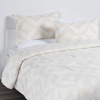 Boutique blanche feather comforter set 2pcs size twin, beige 180*200cm