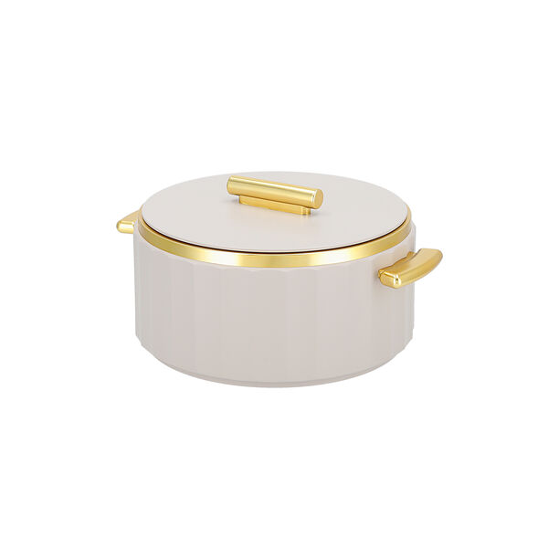 La Mesa Food Warmer 4L Matt Beige Body + Matt Gold image number 2