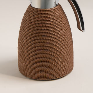 Dallaty vacuum flask dark brown rope 1L