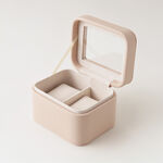 هومز صندوق ساعات جلد بقسمين 12*8*9سم، اوف وايت image number 2