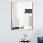 Homez square design canvas wall art in a wooden frame 76* 100*4.5cm image number 1