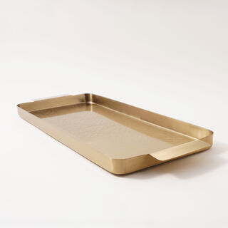 Dallaty steel serving tray 57*25*3cm, gold