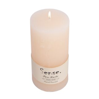 Pillar Candle Sense Rustic Ivory 
