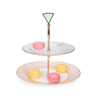 blush 2 Tiers Cake Stand