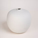 Homez off white ceramic vase 28*28*27 cm image number 1