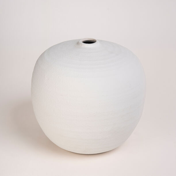 Homez off white ceramic vase 28*28*27 cm image number 1