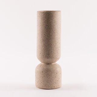 Homez resin huda vase 10.2*10.2*29.3cm, beige