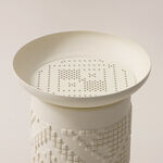 Homez metal oud burner from naseej collection 11*11*17cm, white image number 2