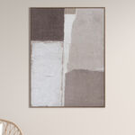 Homez geometric design canvas art in a wooden frame 60* 80*4.5cm image number 0