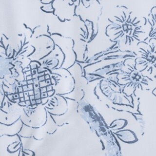 Cottage icy floral 6pc comforter super king blue 250*260 cm
