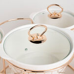 5 Pcs Round Food Warmer With Stand image number 1