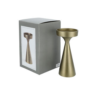 Tapper Candle Holder Metal Gold  12.7*25.4