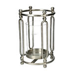 CANDLE HOLDER SILVER 23x36CM image number 0