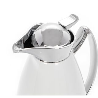 Dallety Steel Flask White/Chrome 1L