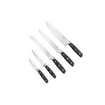 Alberto Acacia Wood Knife Block With 5 Wood Knives Set And Sharpner image number 2
