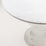 Homez marble center table 77*59cm, white image number 2