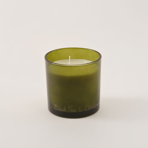 Homez Scented Candle Glass Black Tea And Cardamom 1300 G image number 1