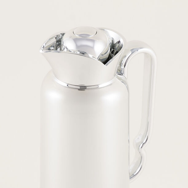 Dallaty stainless steel dallah, shiny silver, 1L image number 2