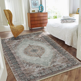 Cottage Silky Carpet Velvet Beige 160X230 Cm