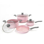 Alberto 7 Pieces Nonstick Cookware Set Pink  image number 0