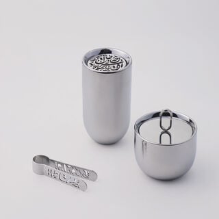 طقم مبخرة مرجان فضي 3 قطع