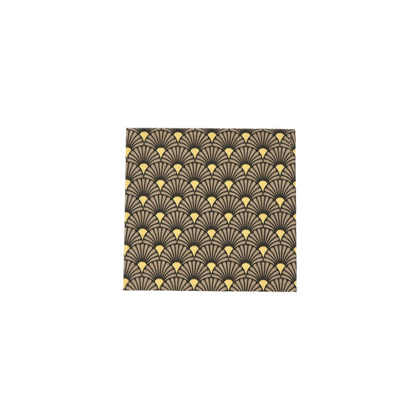 مناديل ورقية مربعة لون ذهبي وأسود من امبيانتي image number 1