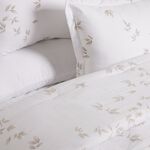 Cottage white microfiber twin comforter set 4 pcs image number 2
