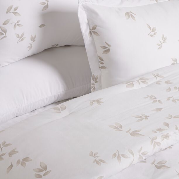 Cottage white microfiber twin comforter set 4 pcs image number 2