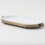 Dallaty Steel Serving Tray, Gold 35*15*3Cm image number 3
