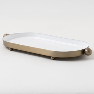 Dallaty Steel Serving Tray, Gold 35*15*3Cm