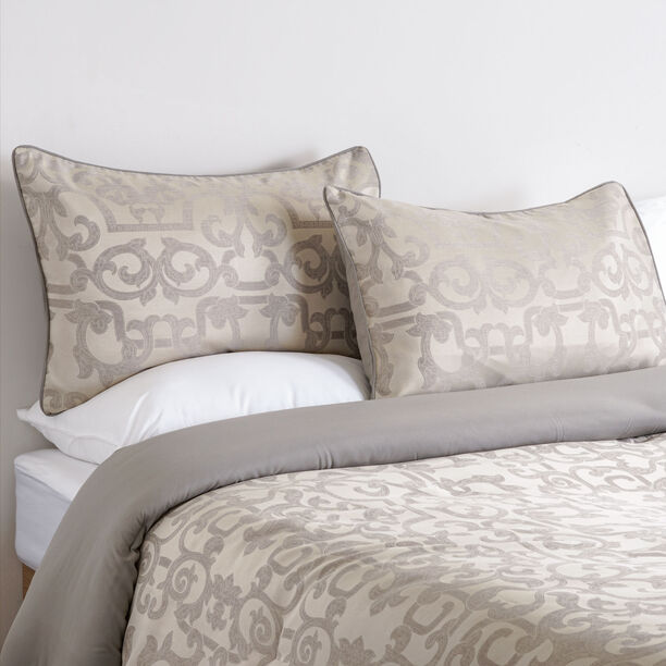 Cottage 3pcs damask grey super king comforter set 250*260cm image number 0