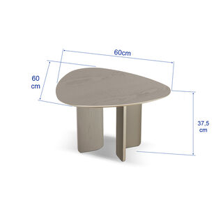 هومز موكا طاولة جانبية، رمادي 66*60*37.5 سم