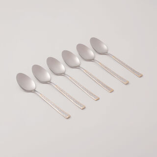 Pentola stainless steel dinner spoon set 6pcs with mirror polish 3mm