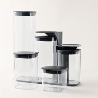 Joseph Joseph podium storage jar set 5 piece with stand