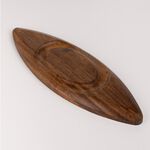 Acacia Wood Oval Serving Tray image number 1