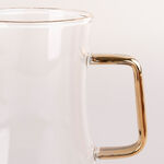 Dallaty white glass and porcelain Tea and coffee cups set 18 pcs image number 3