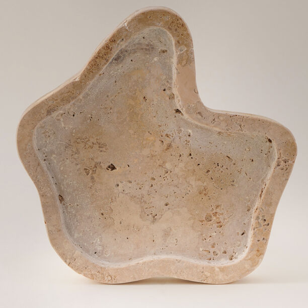 Homez marble irregular shape tray 22.8*22.8*2.5cm image number 2