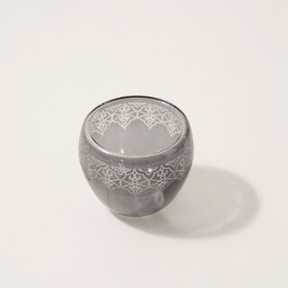Dallaty 6pcs glass coffee cup set, grey