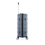 3 Piece Abs Trolley Case Set Horizontal Stripes Light Blue 20/24/28" image number 8