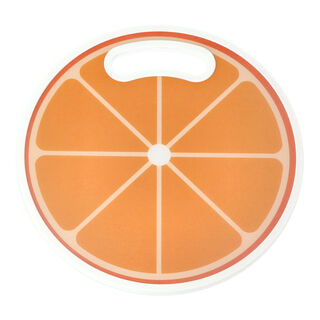 لوح تقطيع بلاستيك دائري تصميم برتقال