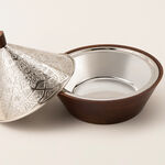 Bahja silver wood bowl 30*29*27 cm image number 1