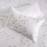 Cottage white microfiber twin comforter set 4 pcs image number 3