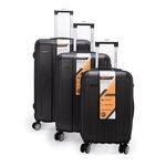 Travel Vision Trolley Set Of 3 Pcs 20”, 24”, 28" Black image number 0