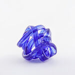 Homez Home Accent Glass Navy Blue 15*15*15 Cm image number 2