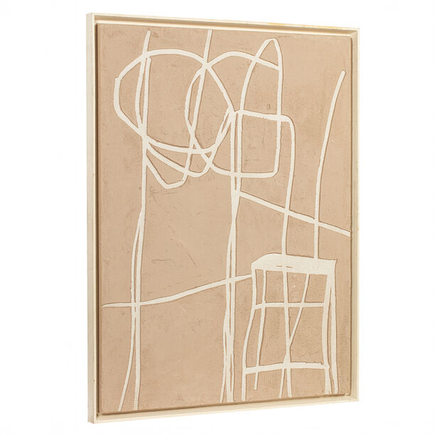 Homez wall art framed canvas wood, 120*90cm image number 2