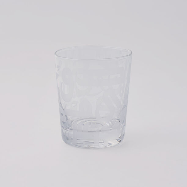 La Mesa glass tumblers set 4pcs with calligraphy design image number 2