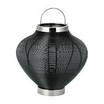 Candle Holder Black With Silver Base image number 0