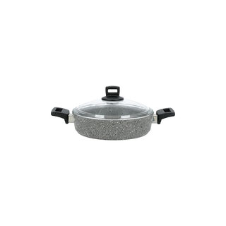 Alberto 9 Piece Granit Cookware Set Gray Stone
