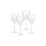 RCR transparent crystal glassware 6 pcs set with base image number 2