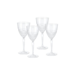 RCR transparent crystal glassware 6 pcs set with base